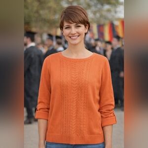 Studio Works 3/4 Sleeve Knit Sweater Size XL